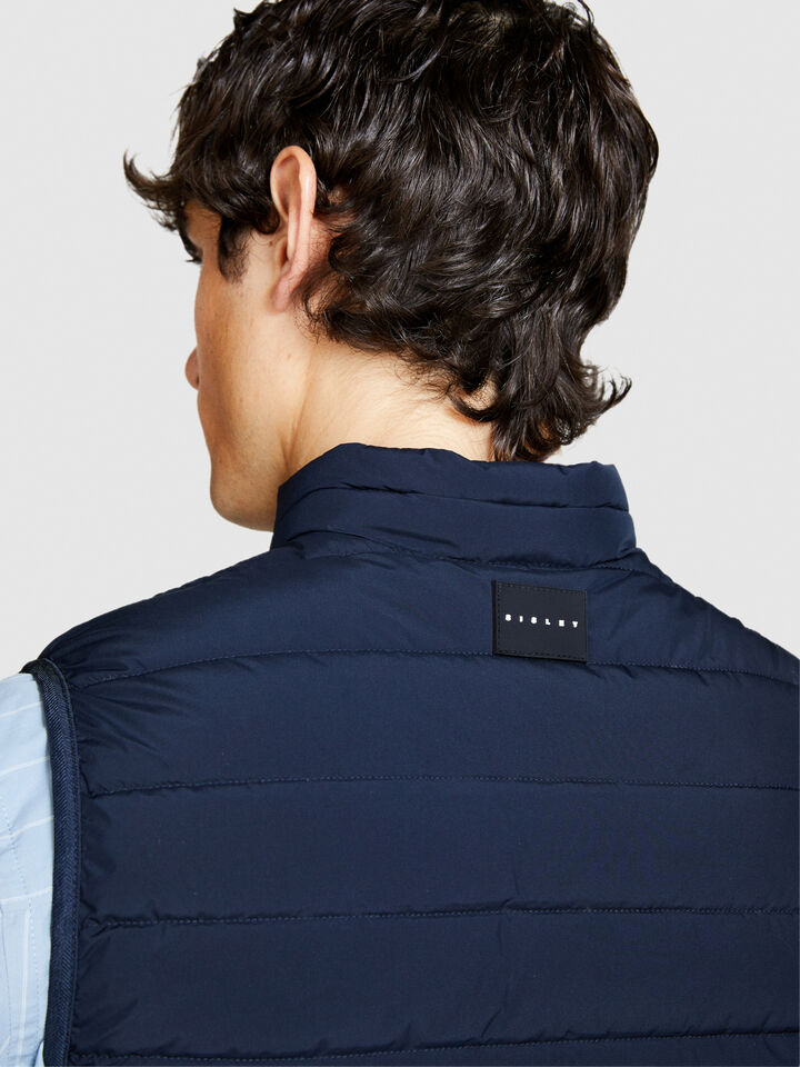 Padded vest - men's puffer jackets and coats - Dark Blue | Sisley image number 5